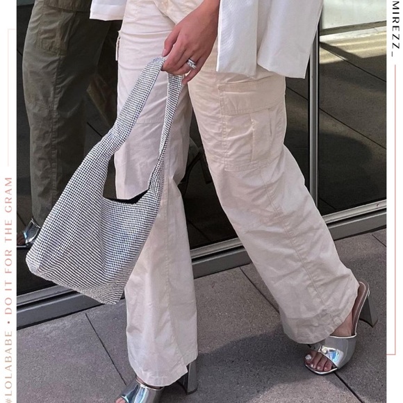 NWT Kiari Silver Embellished Tote - Picture 4 of 8